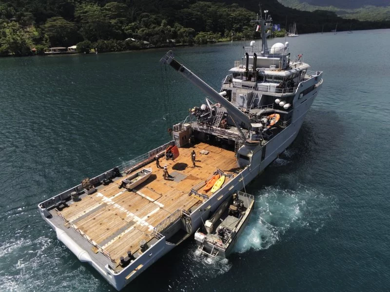 Le bâtiment de soutien et d’assistance outre-mer (BSAOM) Bougainville