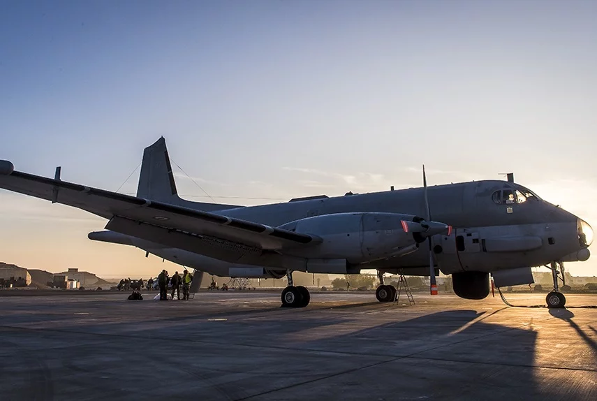 Un avion de patrouille maritime ATL2 sur la base aérienne projetée en Jordanie