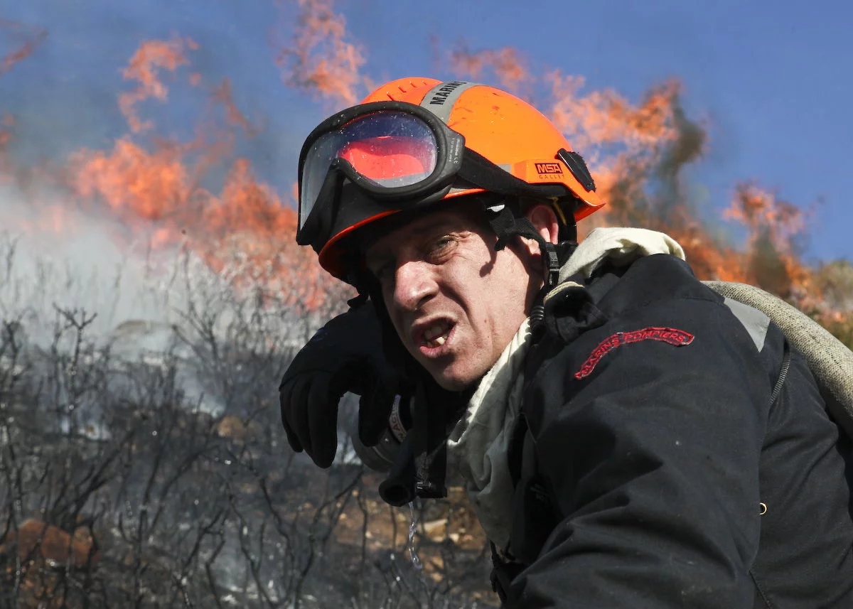Incendie dans un espace naturel à Marseille