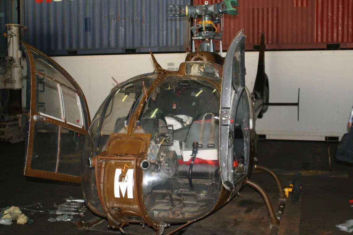 Il y a même des hélicoptères