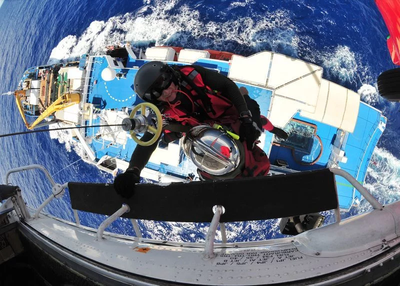 Exercice de secours en mer en Polynésie Française