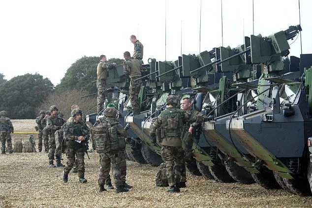 Exercices au cap Browndown