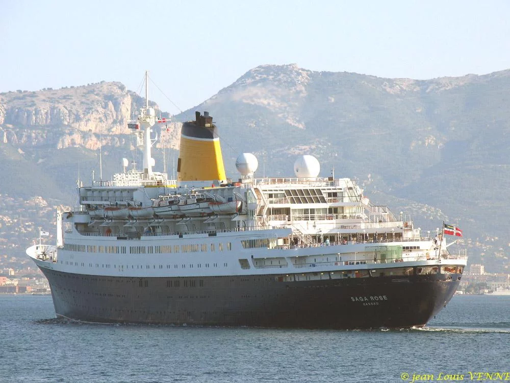 Le paquebot Saga Rose à Toulon
