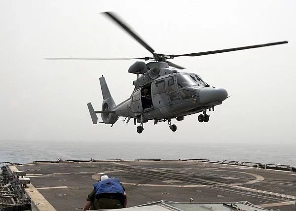 L'hélicoptère Panther du Cassard