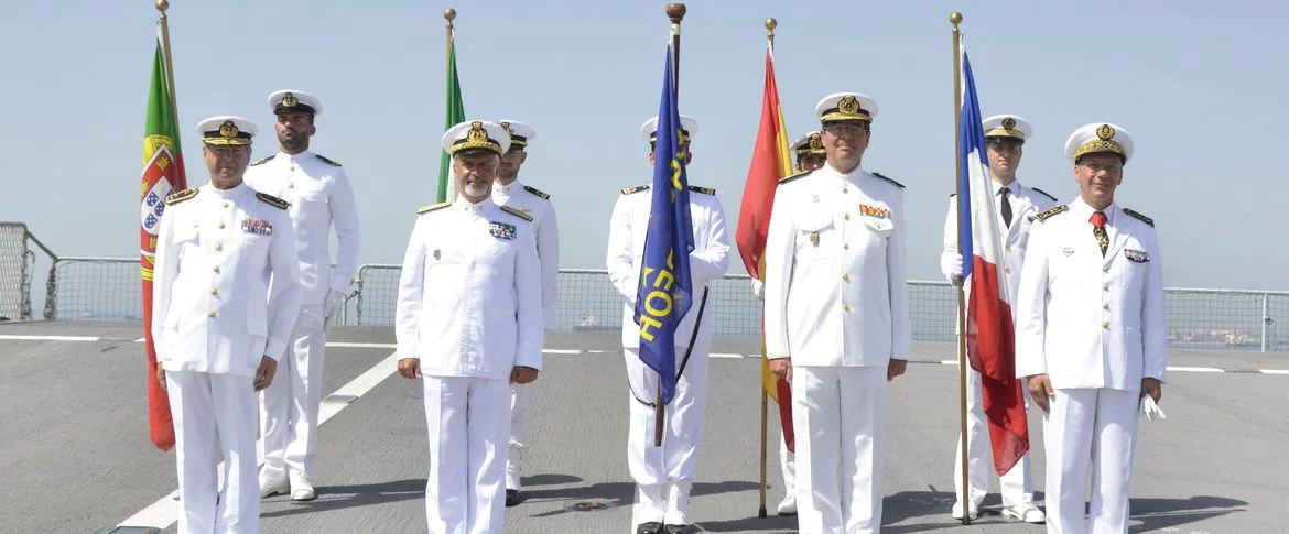 Passation de commandement EUROMARFOR à Tarente