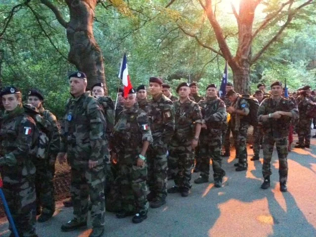 L'équipe française au petit matin du 1er jour