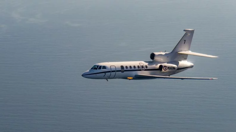 Un avion de surveillance maritime Falcon 50 M