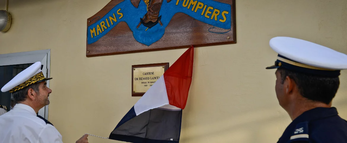 Baptême de la caserne des marins-pompiers de la Base navale de Djibouti