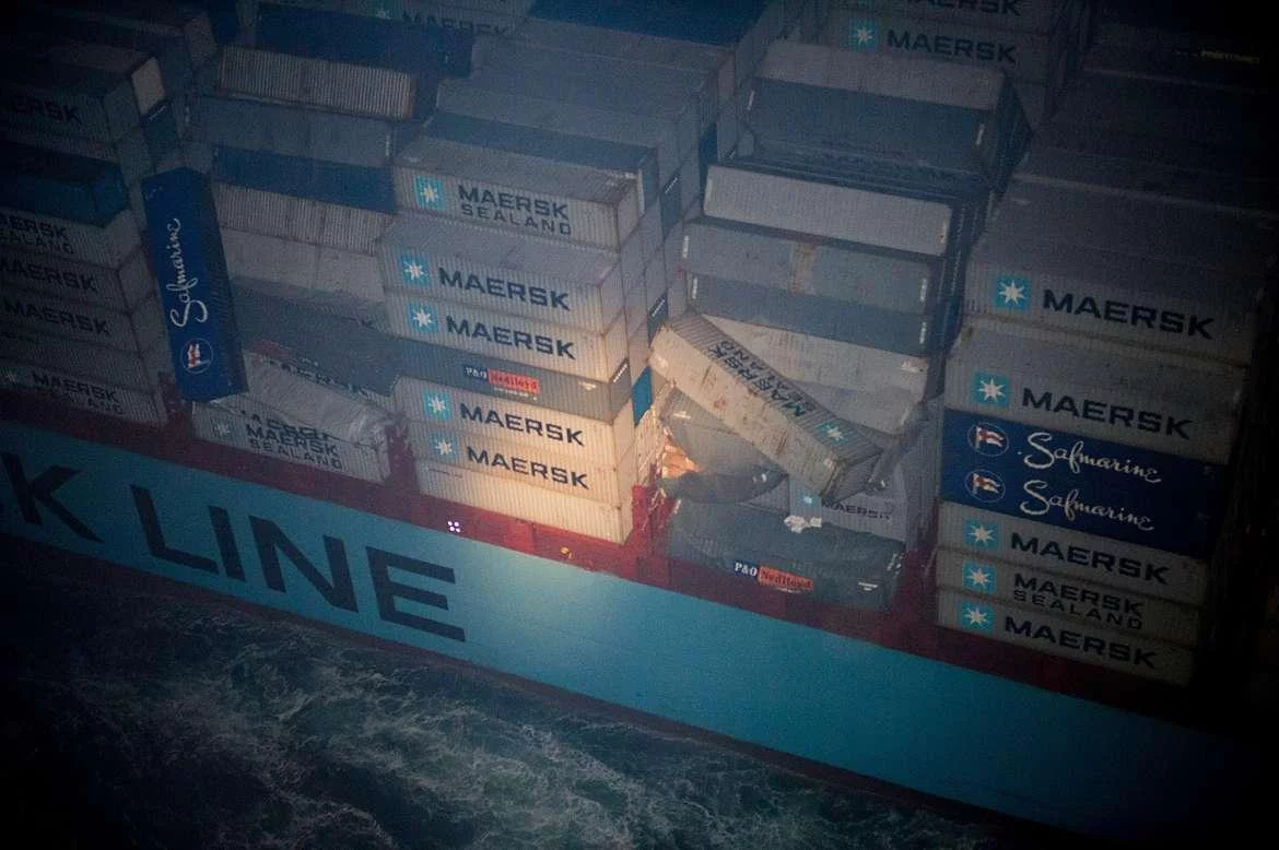 Arrivée du porte-conteneurs Maersk Salima