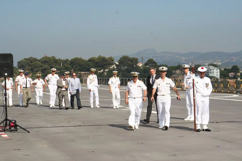 Arrivée des autorités