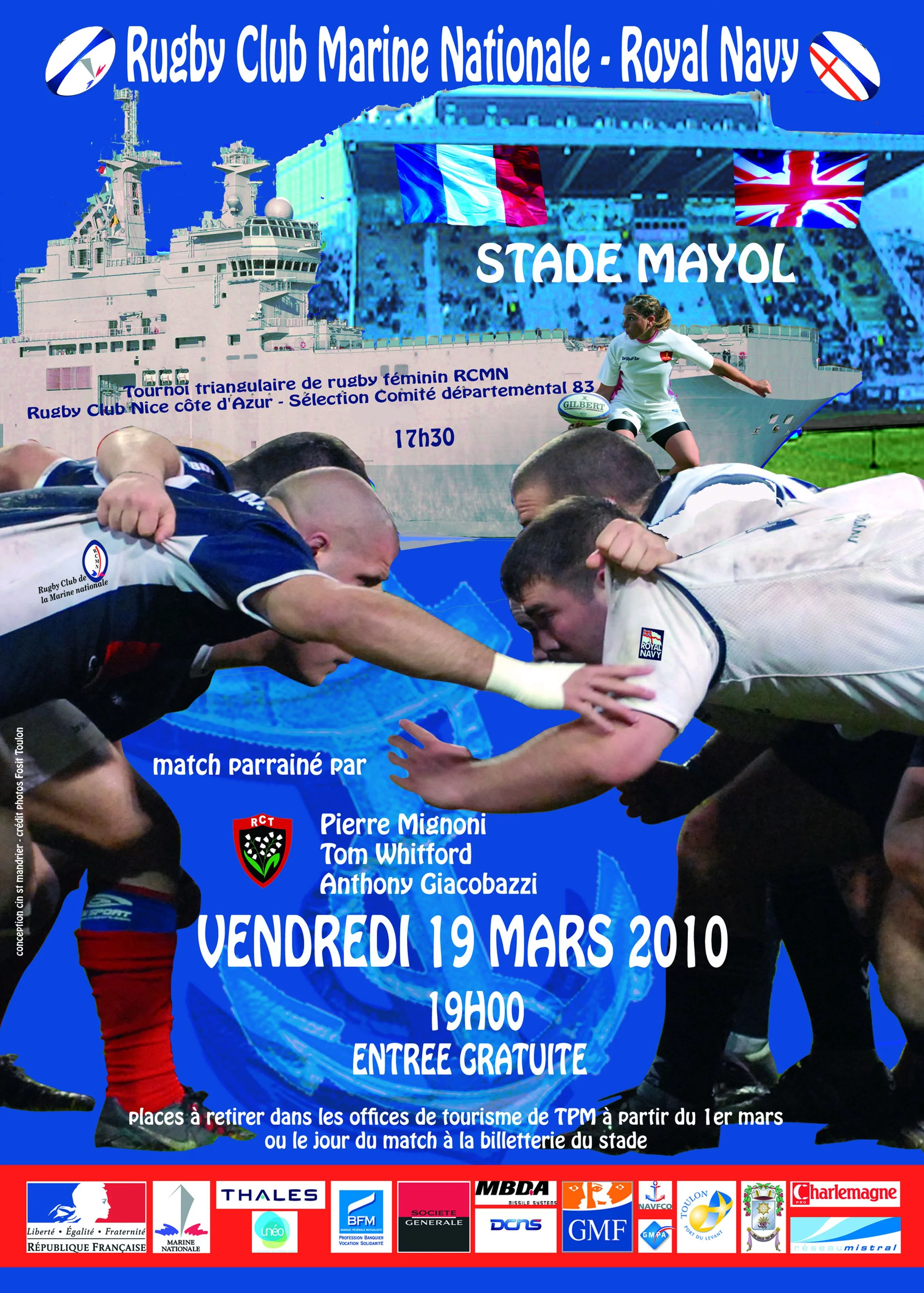 Rencontre entre les 2 équipes de rugby