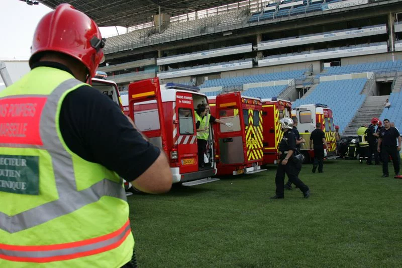 Intervention des marins-pompiers de Marseille