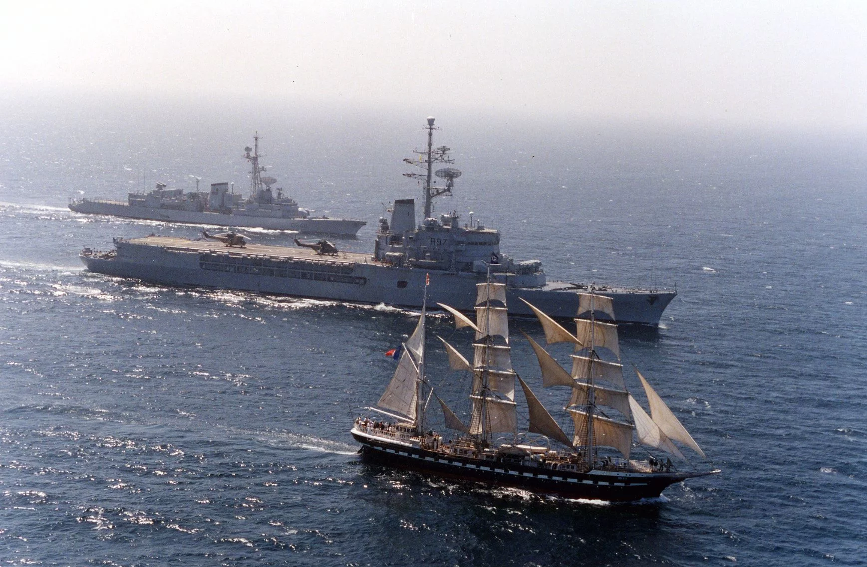 Le Bélem et la Jeanne d'Arc