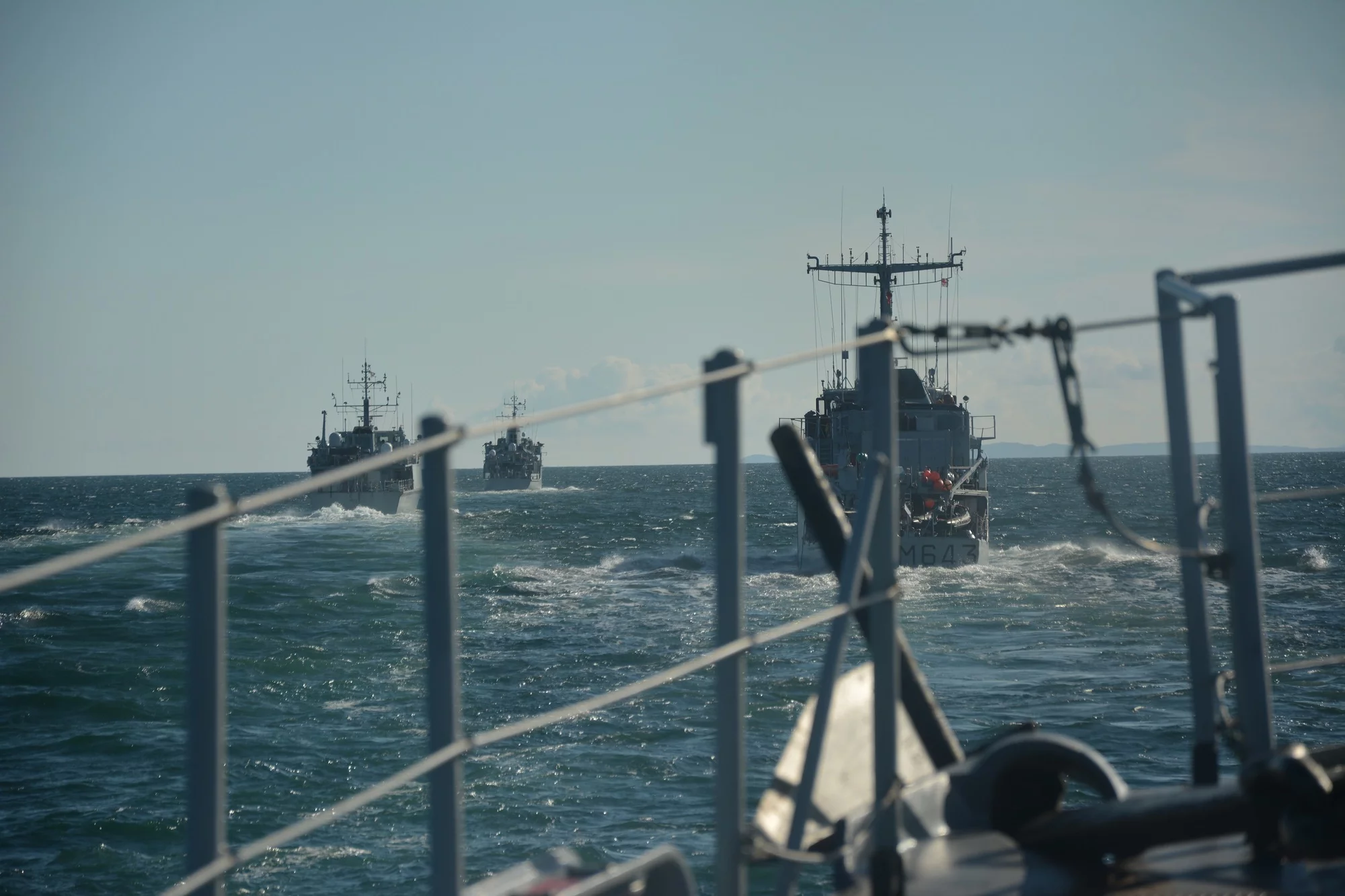 Le chasseur de mines Cassiopée lors de l'exercice Joint Warrior