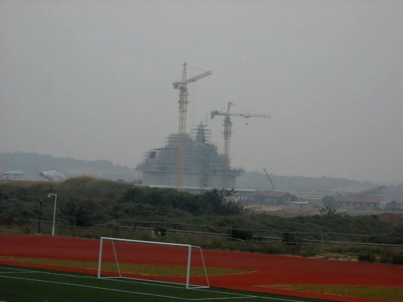 Maquette de l'îlot sur le toit de l'institut Wuhan