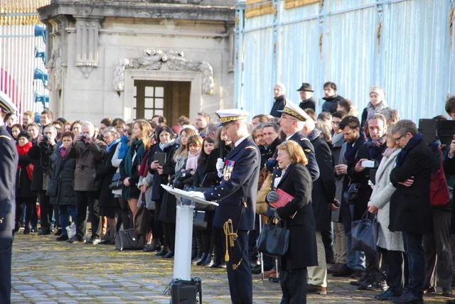 Présentation au drapeau des 96 stagiaires de la promotion Orion de la Préparation Militaire Supérieure Etat-Major (PMS-EM ) d’Estienne d’Orves