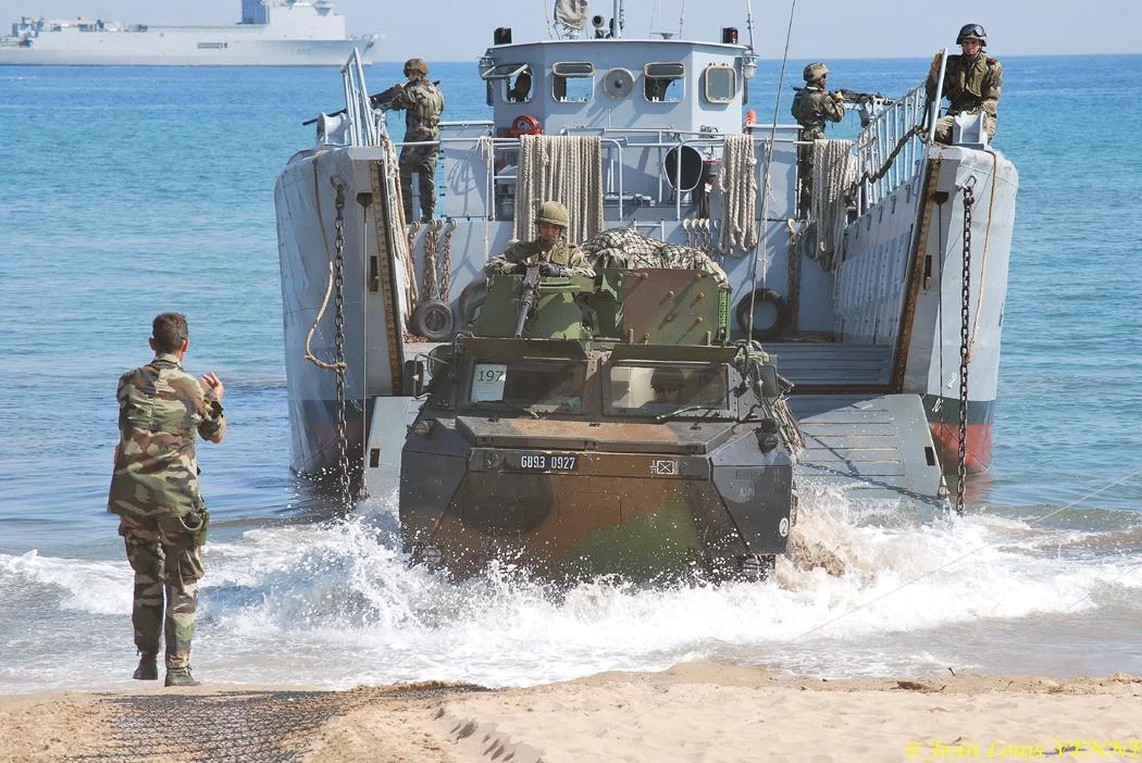 Débarquement des véhicules