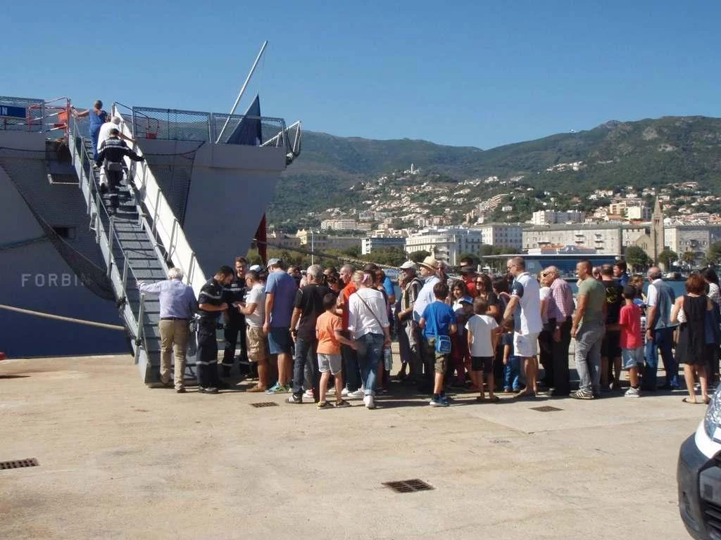 La frégate Forbin à Bastia, sa ville marraine