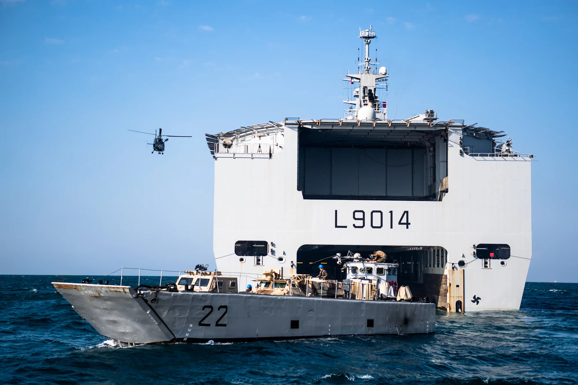 Manoeuvre amphibie à bord du BPC Tonnerre