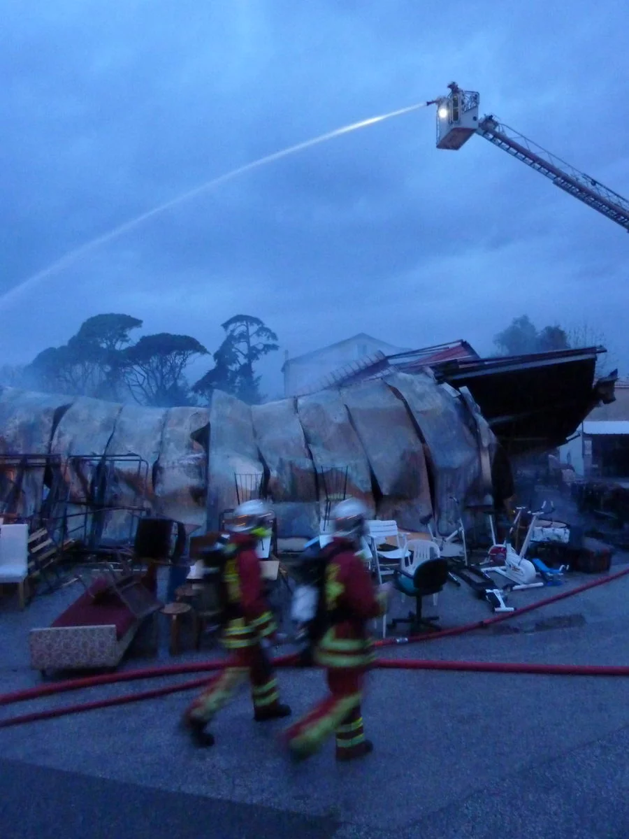 La structure effondrée