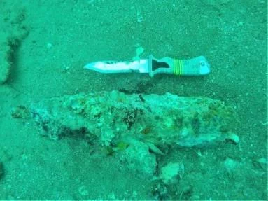 Un obus de 105 mm datant de la Seconde Guerre mondiale