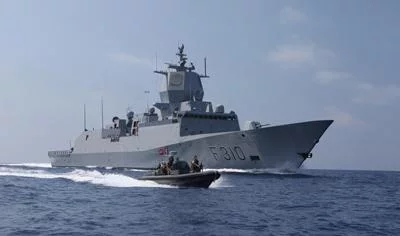 La frégate norvégienne HNOMS Fridtjof Nansen