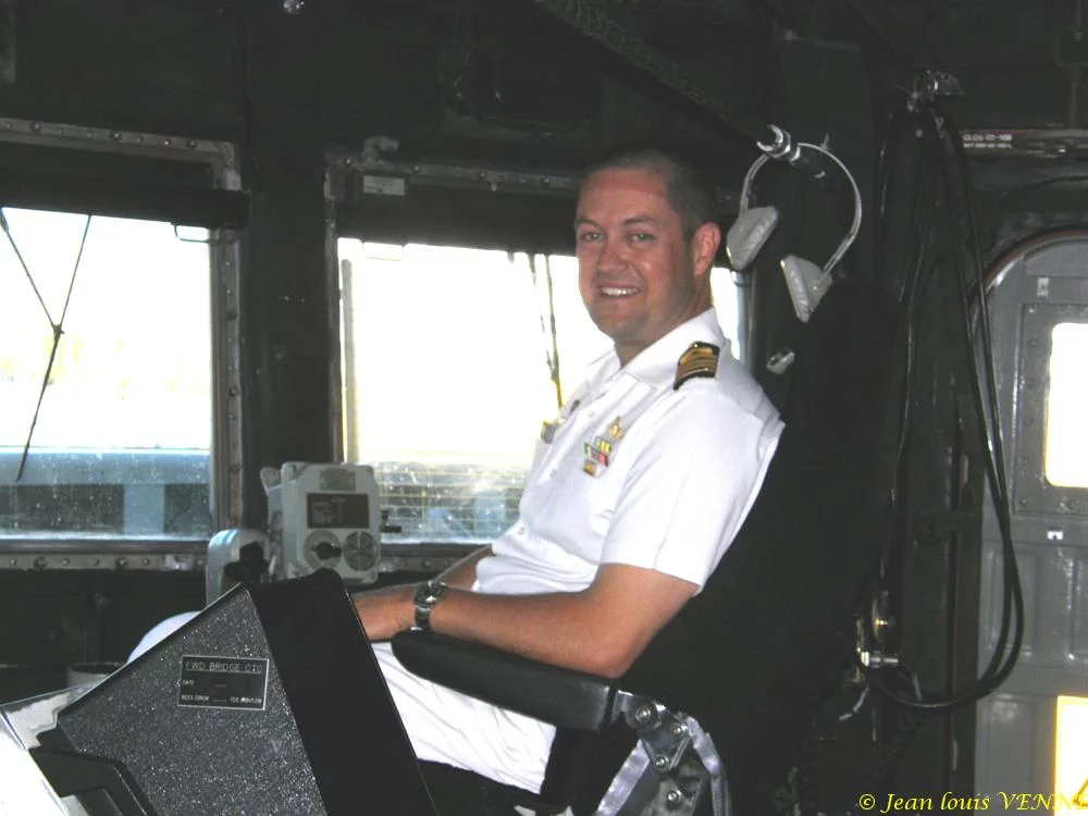 Le commandant sur son siège
