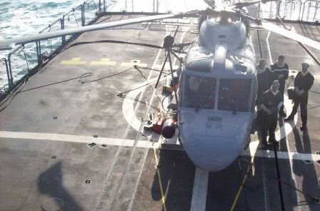 Le Lynx équipé de sa torpille