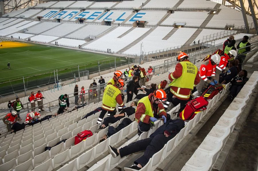 Les marins-pompiers prêts à intervenir dans les stades