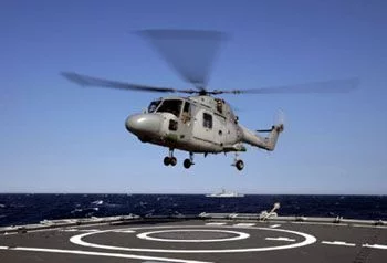 Un hélicoptère Français