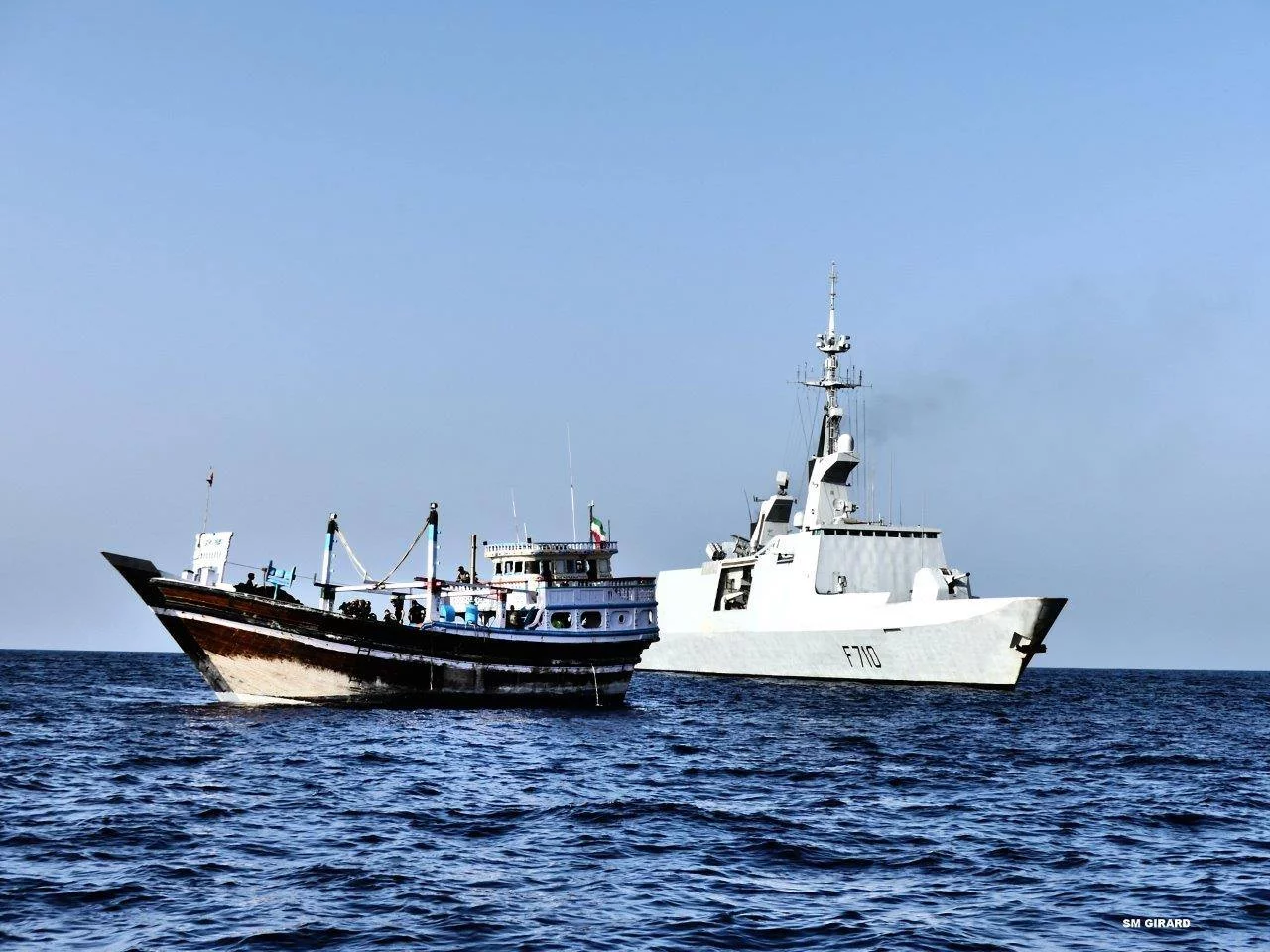 La frégate La Fayette en océan Indien