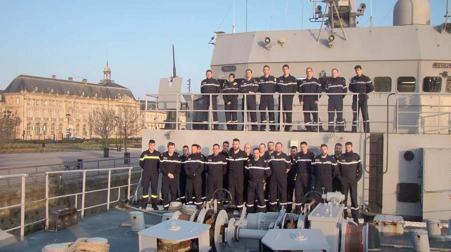 L'équipage de la Thétis