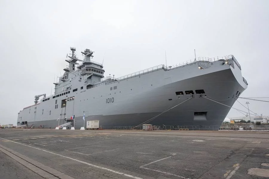 Le Bâtiment de projection et de commandement (BPC) égyptien Gamal Abdel Nasser