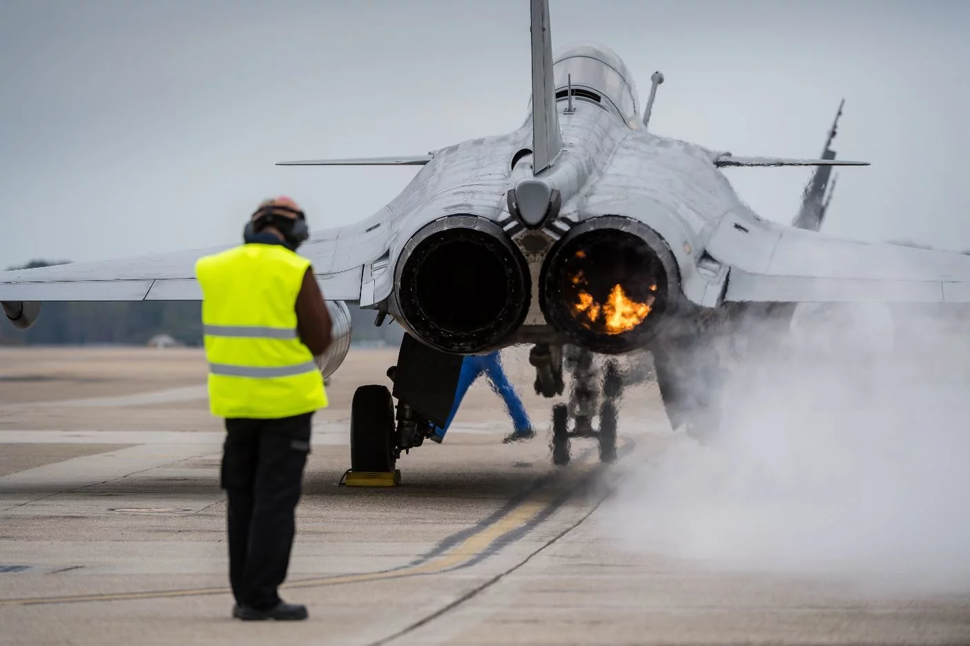 Un Rafale décolle de la Naval Air Station (NAS) Oceana
