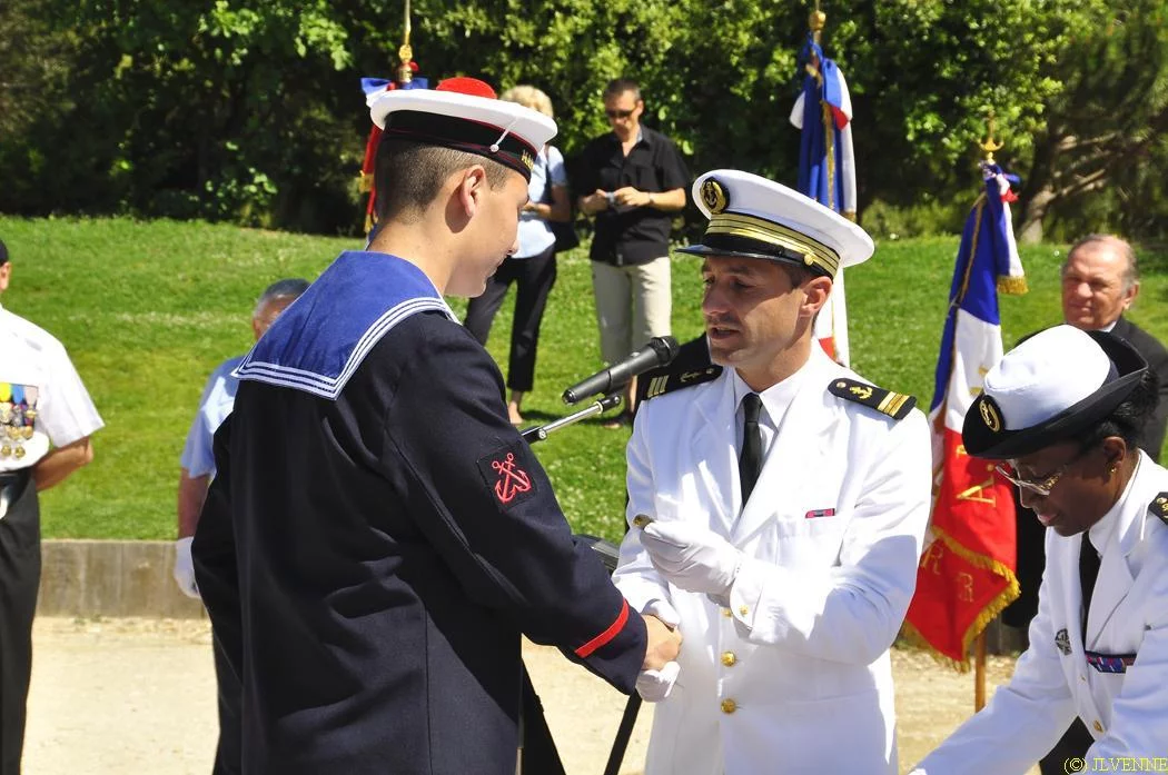 Les stagiaires de la préparation militaire marine de La Seyne-sur-mer reçoivent leur brevet
