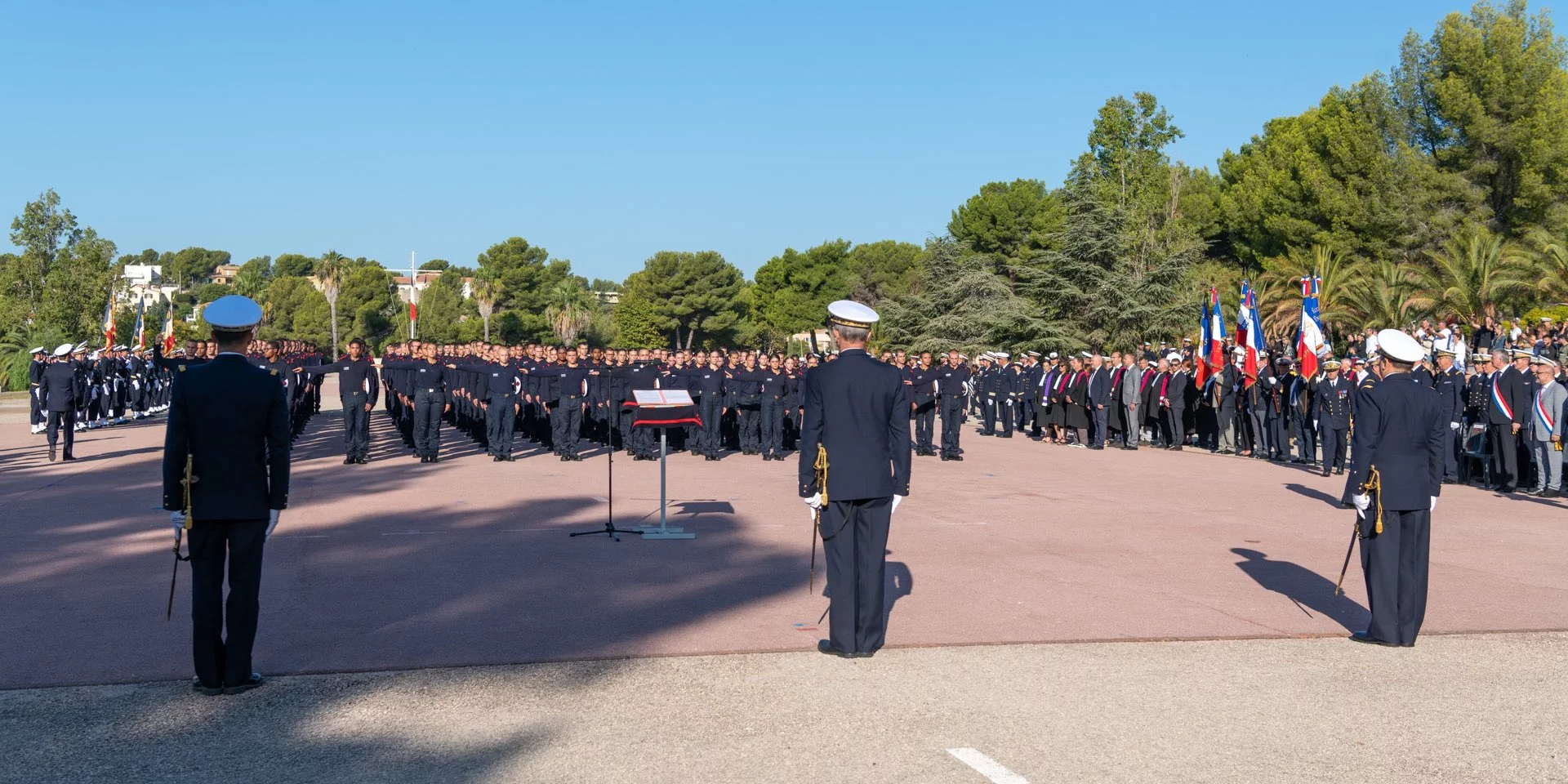 Présentation au drapeau à St-Mandrier