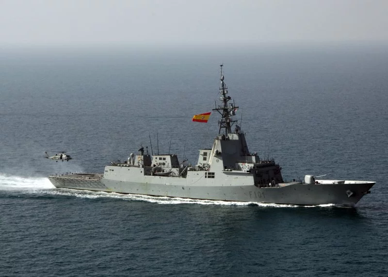 La frégate espagnole Álvaro de Bazán