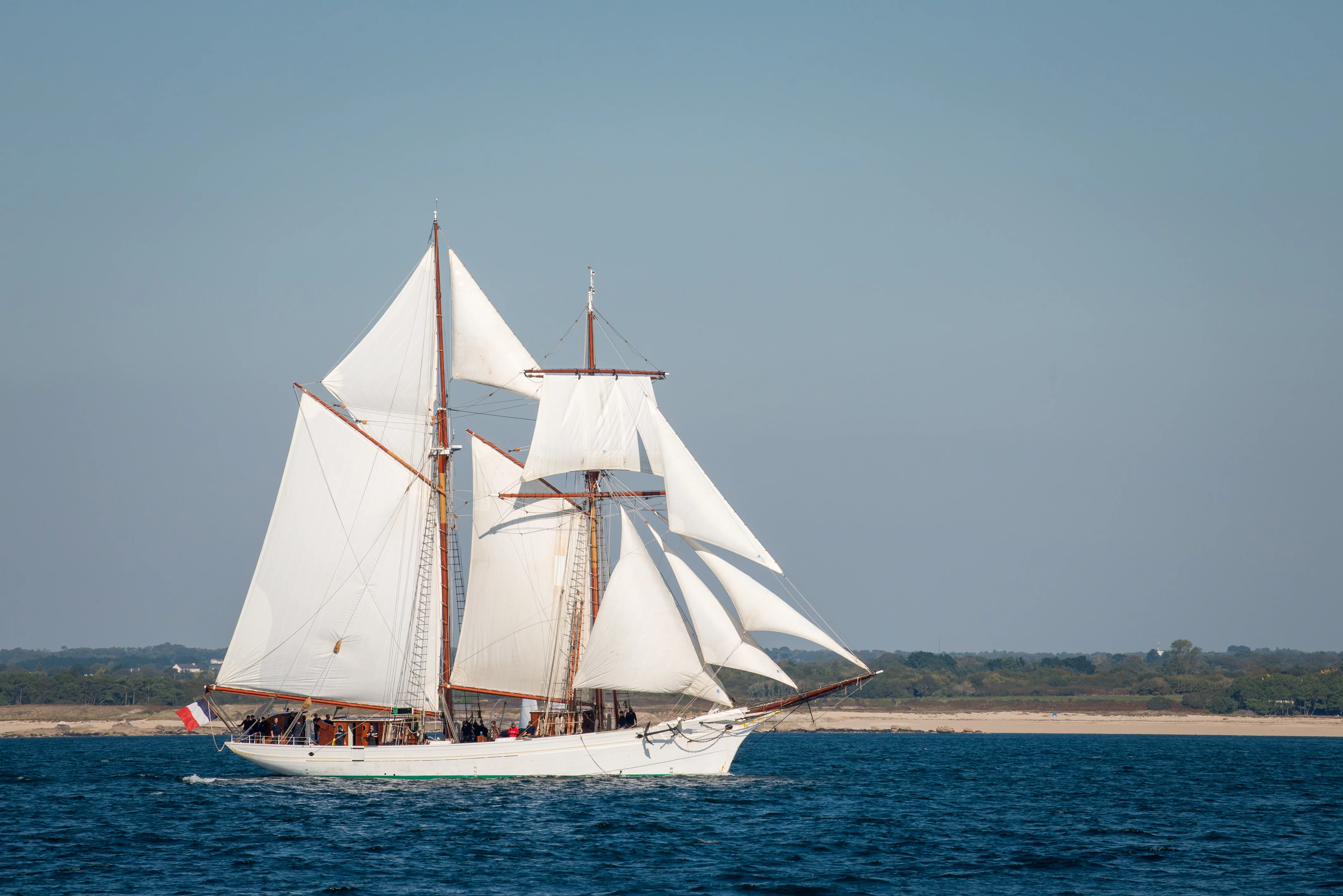 La goélette Belle-Poule, navire-école emblématique de la Marine nationale