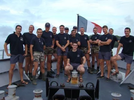 L'Etat major du GSMA Ã  bord de La Capricieuse