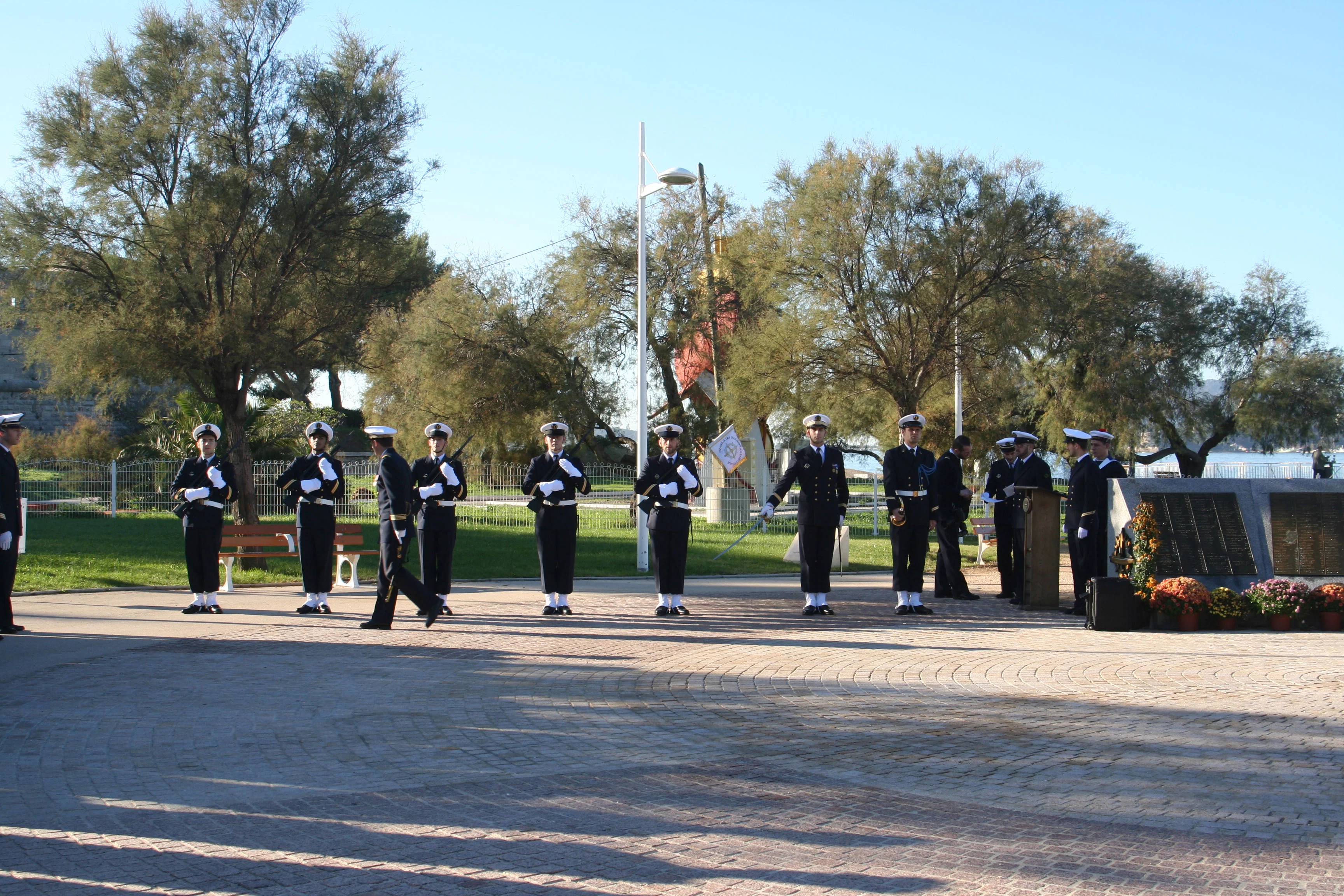 Inspection de la garde d'honneur