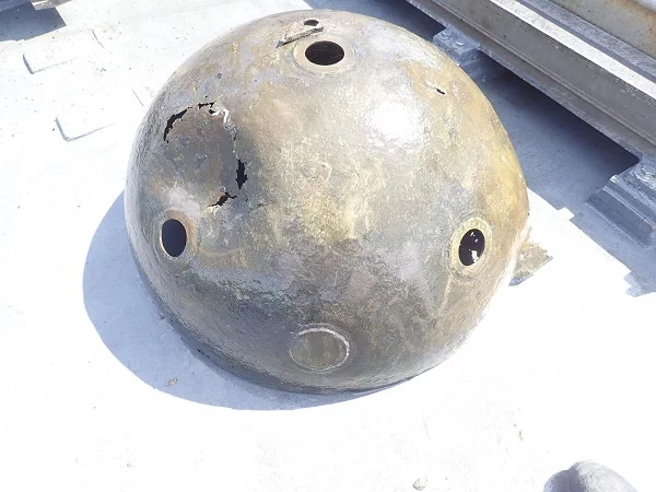 Les restes d'une mine à orin