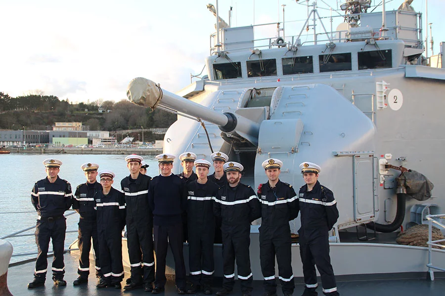 Une partie de l'équipage du Cdt Blaison