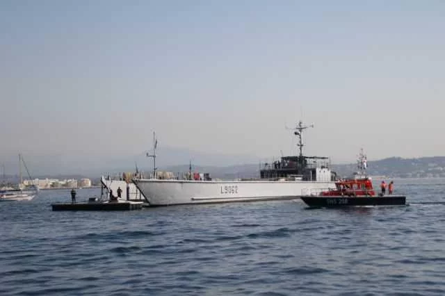 Le CDIC Hallebarde devant Théoule sur mer