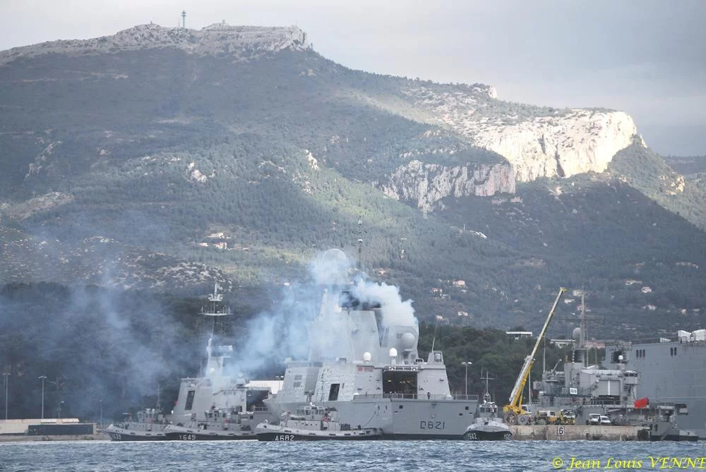 Arrivée à Toulon de la frégate Chevalier Paul