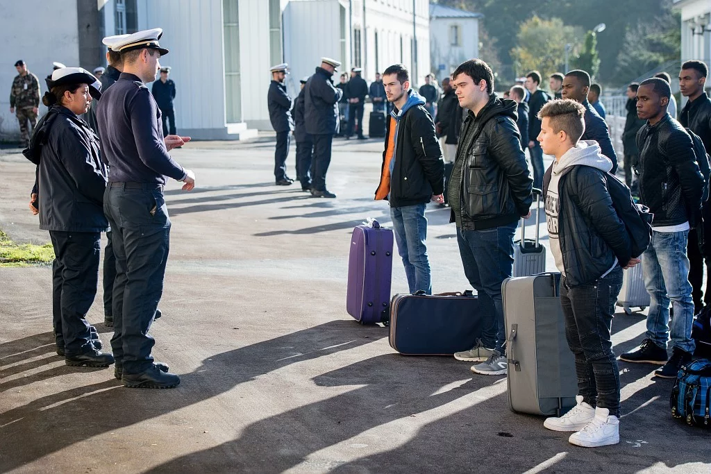 Accueil des volontaires au centre du Service Militaire Volontaire de la Marine