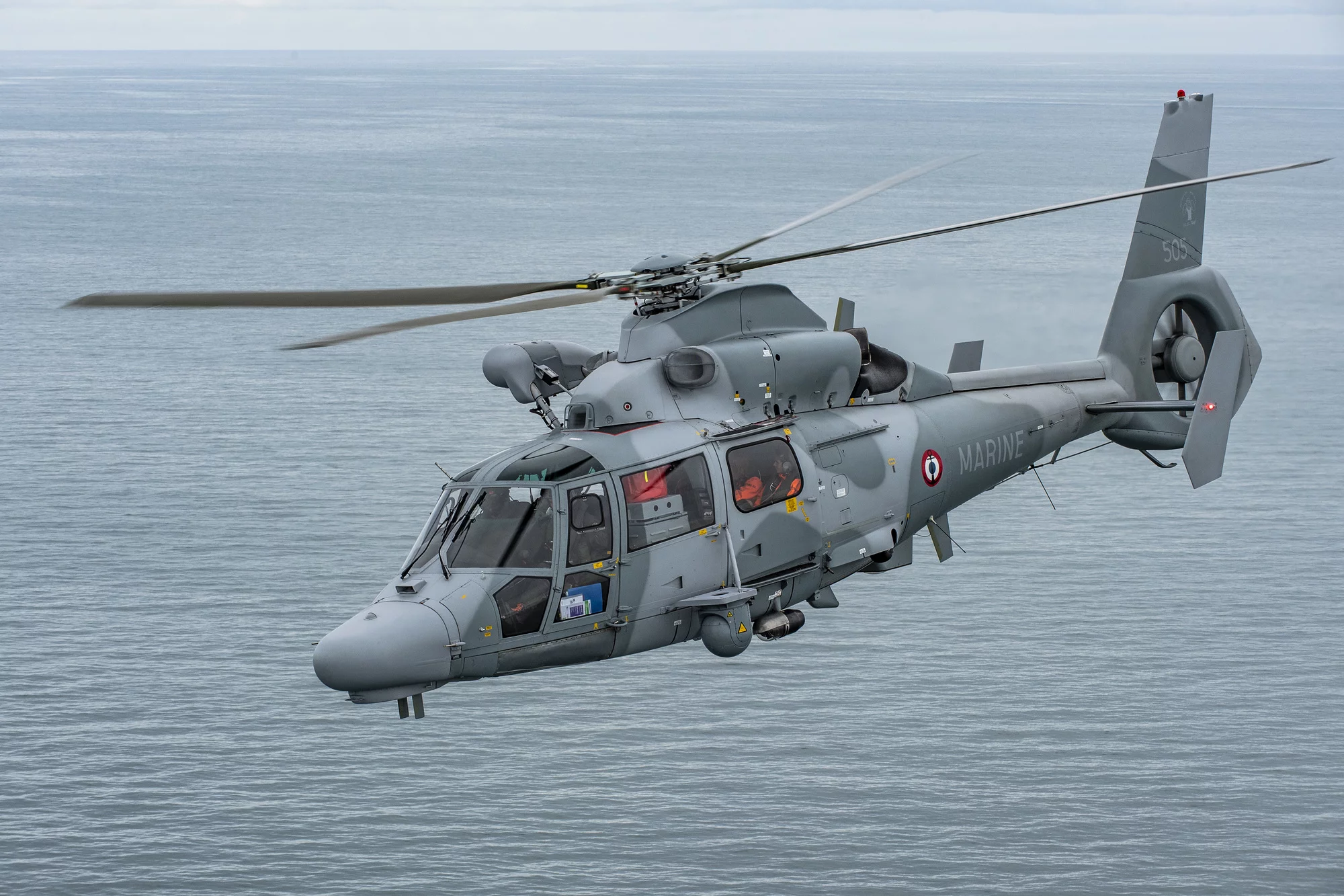 Un hélicoptère Panther de la Flottille 36F