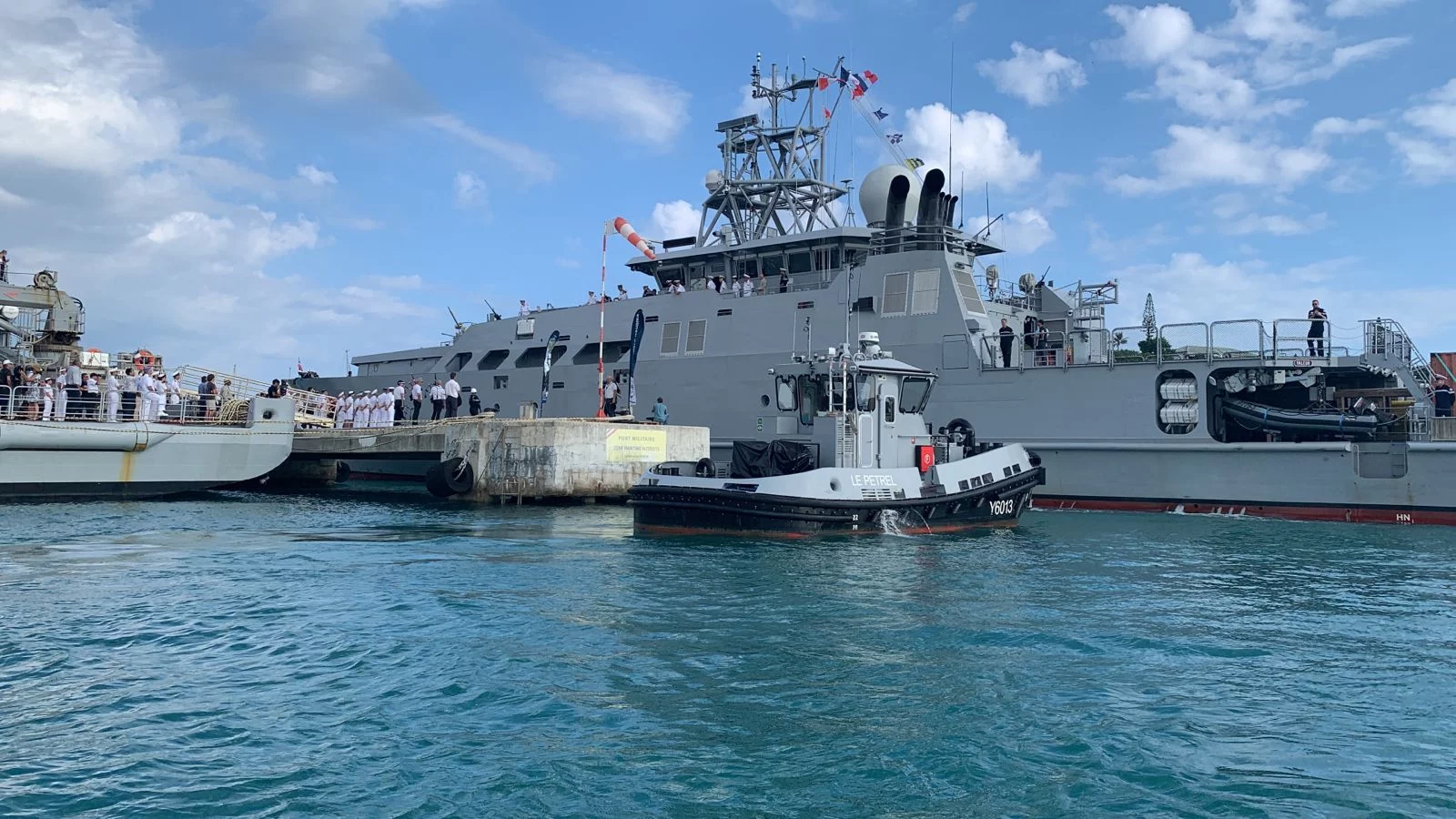 Arrivée du patrouilleur 