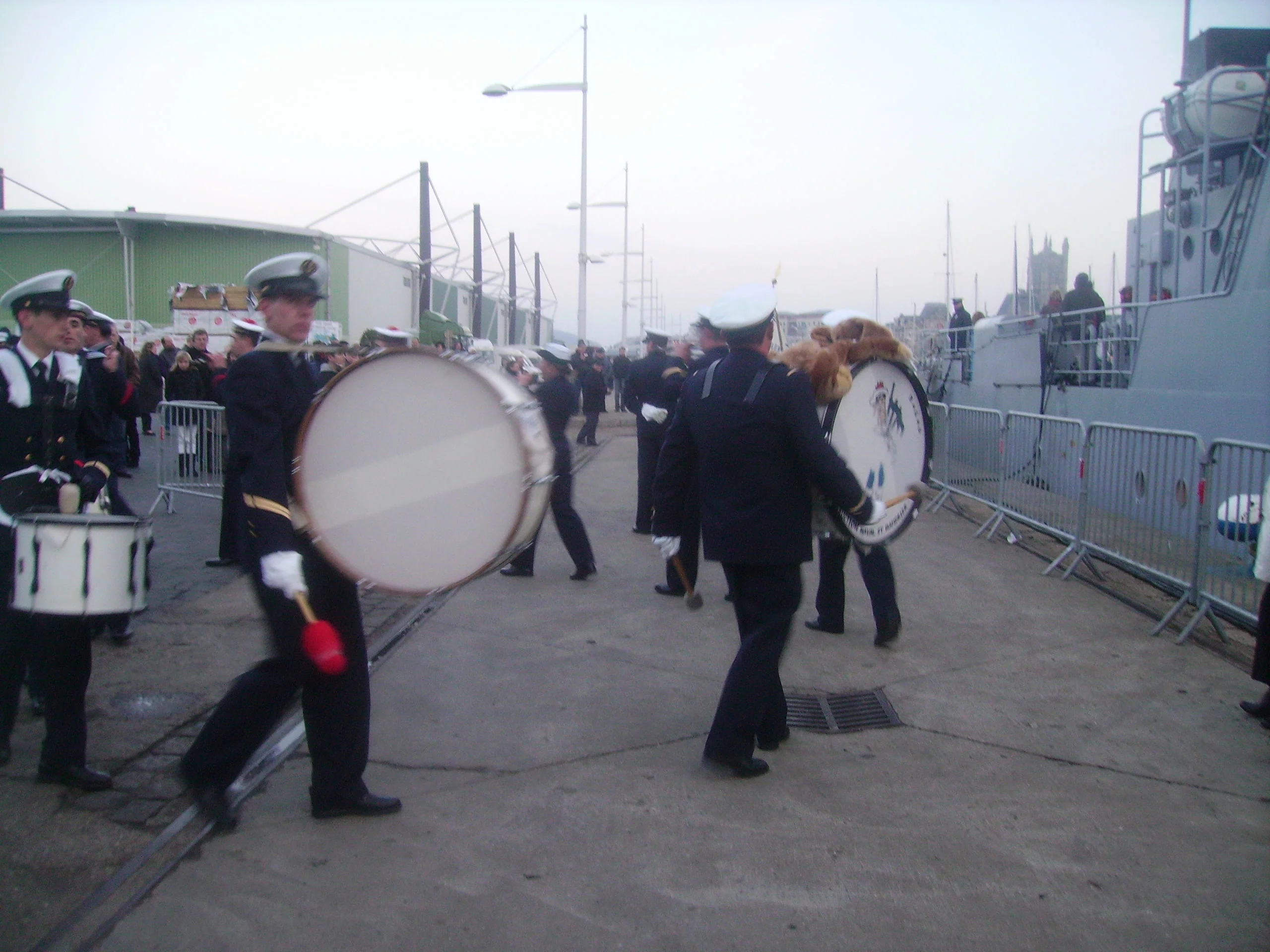 Le bagad de St-Mandrier à Fécamp