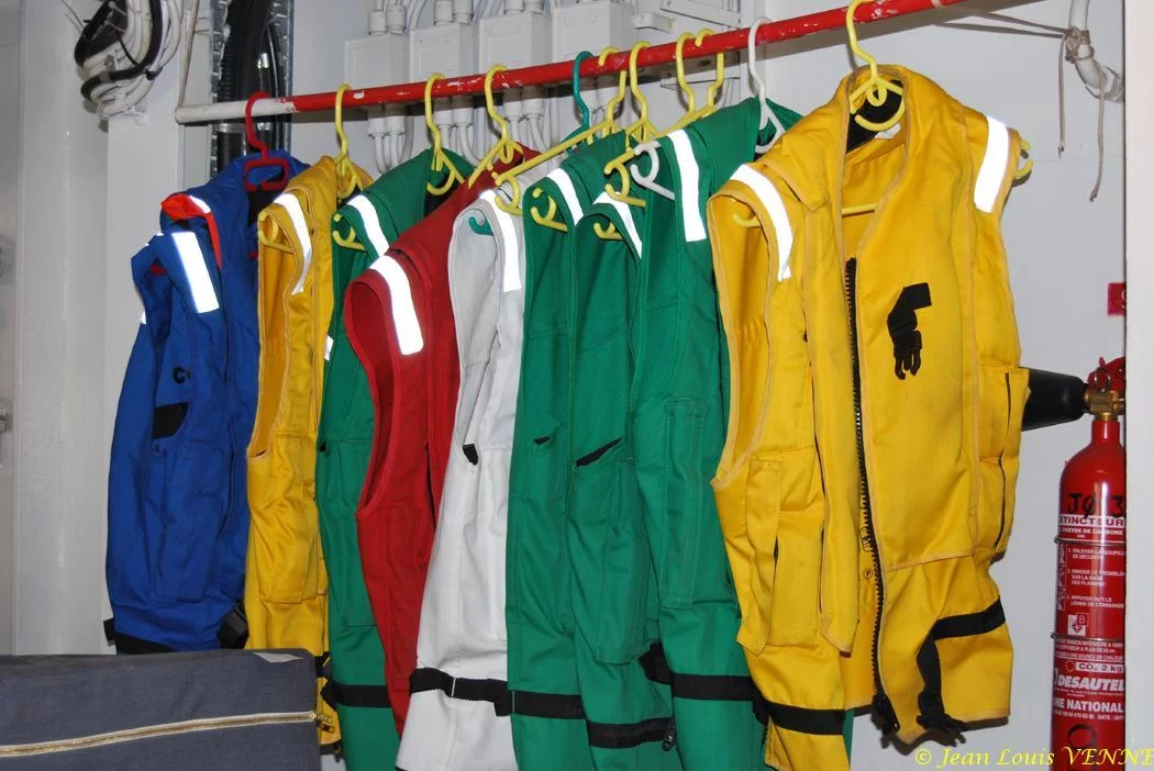 Les vestes du détachement hélico