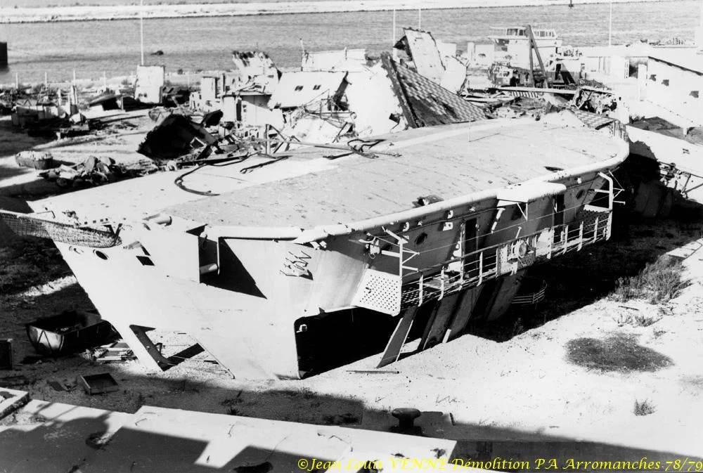 Démolition de l'Arromanches